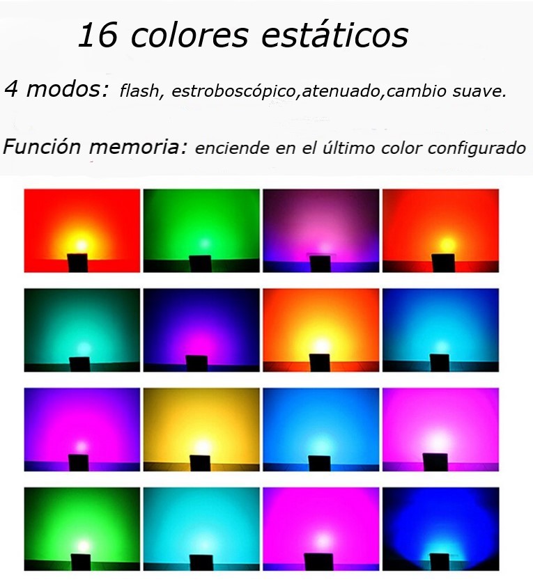 éventail couleur projecteur rgb